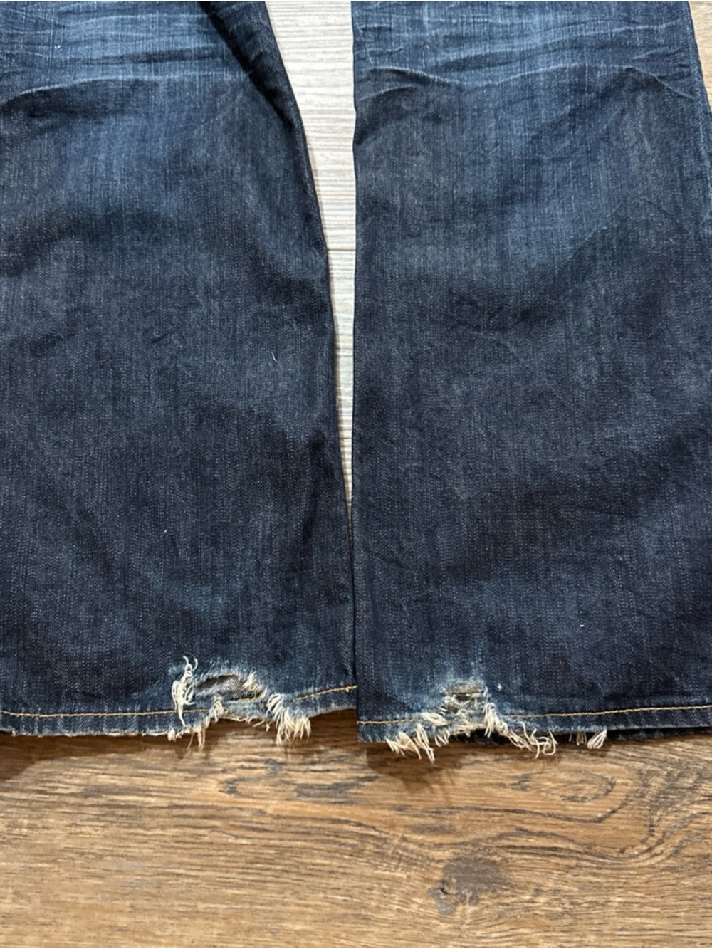 GAP Dark Blue Flare Jeans size 10 Extra Tall - Picture 10 of 12